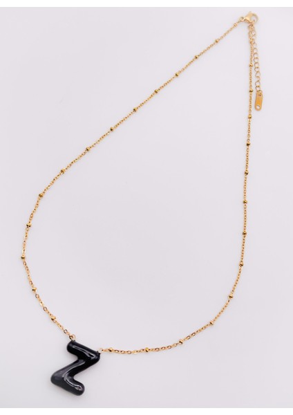 Çelik Kolye Z Harfli Kolye Renkli Balon Harf Kolye modelleri