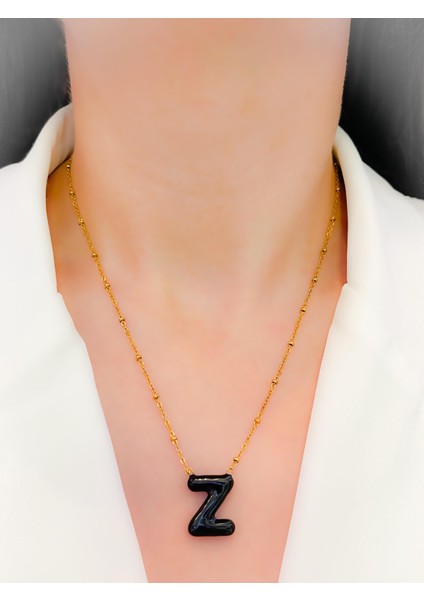 Çelik Kolye Z Harfli Kolye Renkli Balon Harf Kolye indirimleri