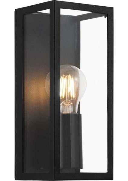 Siyah Dökme Çelik Duvar Aydınlatması IP44 E27 Max 40W Iç Mekan
