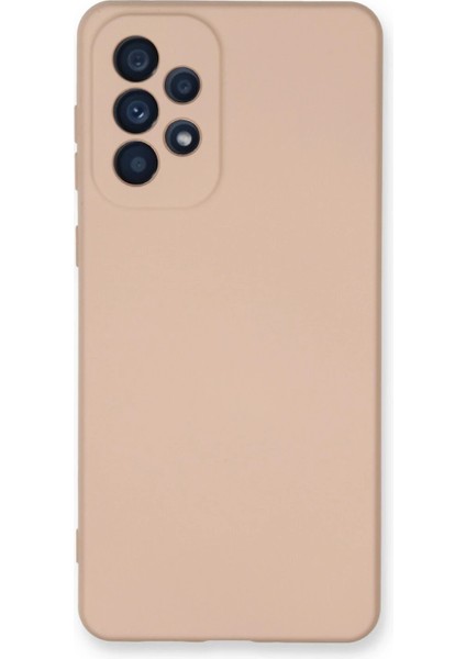 Samsung Galaxy A33 5g Kılıf Nano Içi Kadife Silikon - Pudra - YKD3589-3968