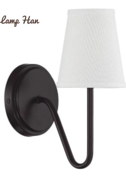 Vintage Tasarım Siyah Duvar Aplikası, Şık ve Özgün Dekoratif Parça