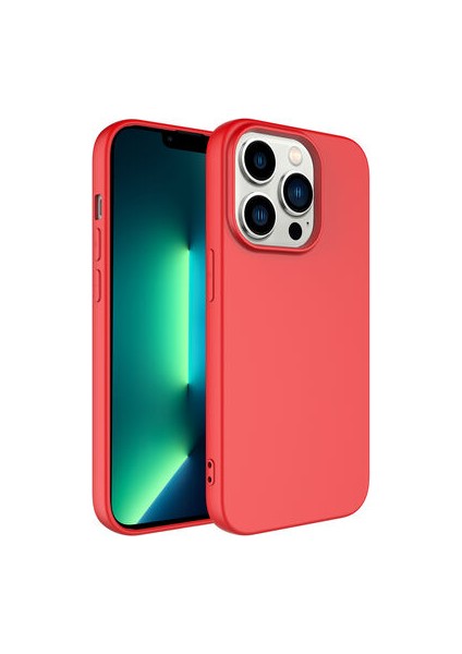 iPhone 14 Pro Max Kılıf Kılıf İçi Kadifeli Esnek Kadifon Lansman Premium Silikon Case Cover