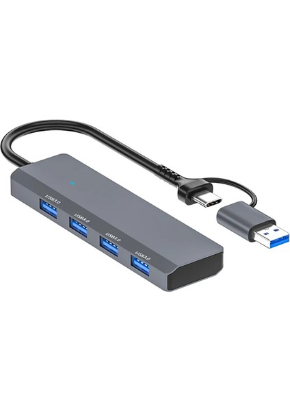 Ally ADS-305D 4in1 Usb/type-C To 4x Usb3.0 Hub Çoğaltıcı Çevirici Dönüştür? - YKD4718-6429