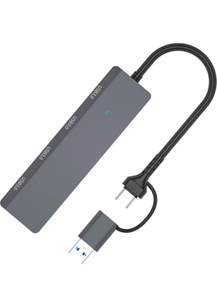 Ally ADS-305D 4in1 Usb/type-C To 4x Usb3.0 Hub Çoğaltıcı Çevirici Dönüştür? - YKD4718-6429