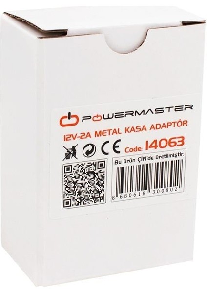 PM-14063 12 Volt - 2 Amper - 24 Watt Metal Kasa Adaptör modelleri
