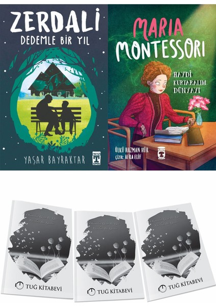 Zerdali Dedemle Bir Yıl ve Maria Montessori Haydi Kurtaralım Dünyayı 3 + Hediyeli