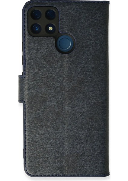 Realme C25 Kılıf Trend S Plus Kapaklı Kılıf - Lacivert - YKD5564-3856