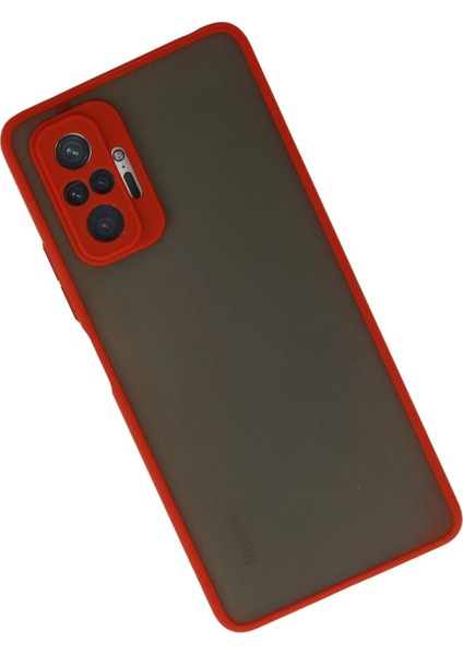 Xiaomi Redmi Note 10 Pro Kılıf Montreal Silikon Kapak - Kırmızı - YKD1951-2047