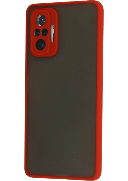 Xiaomi Redmi Note 10 Pro Kılıf Montreal Silikon Kapak - Kırmızı - YKD1951-2047