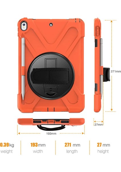 Ipad Pro 10.5 AIR10.5 2019 Kalem Yerli Standlı Zırh Kılıf Shockproof CASE-(1903 - YKD6142-6374