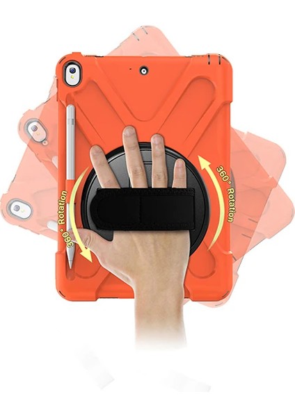Ipad Pro 10.5 AIR10.5 2019 Kalem Yerli Standlı Zırh Kılıf Shockproof CASE-(1903 - YKD6142-6374