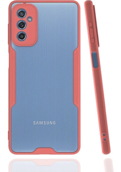 Samsung Galaxy M52 5g Kılıf Platin Silikon - Pembe - YKD7059-3177