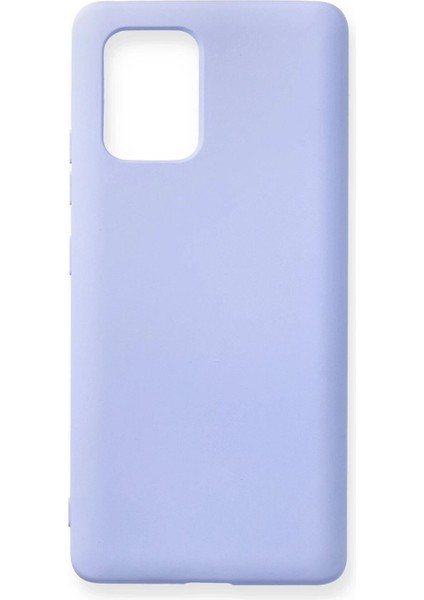 Samsung Galaxy A91 / S10 Lite Kılıf Nano Içi Kadife Silikon - Lila - YKD4303-9674
