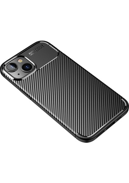 Newface iPhone 14 Plus Kılıf Auto Focus Karbon Kapak - Siyah fiyatları