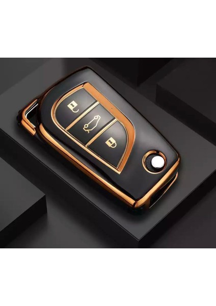 Çeşitli Toyota Modelleri Için Şık Anahtar Kılıfı, Sustalı ve Koruyucu Tasarım