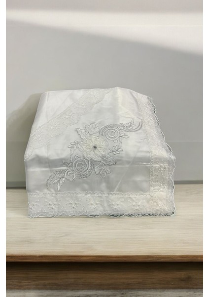 Krem Renkli 90X90 cm Bohça, Nişan ve Düğün Hediyesi, Bej Renkli Muhafaza Seti