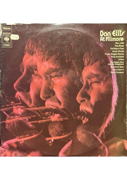 Don Ellis At Fillmore Double Lp Plak