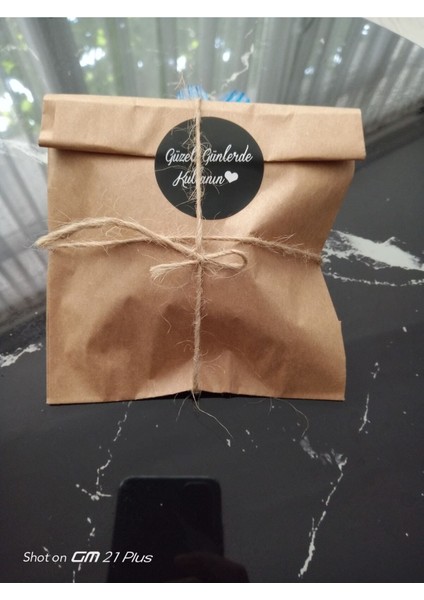 100 Adet Kraft Hediye Poşeti Ambalaj Paketi Şamua Kese Kağıdı 12X20CM