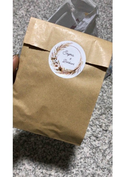 100 Adet Kraft Hediye Poşeti Ambalaj Paketi Şamua Kese Kağıdı 12X20CM