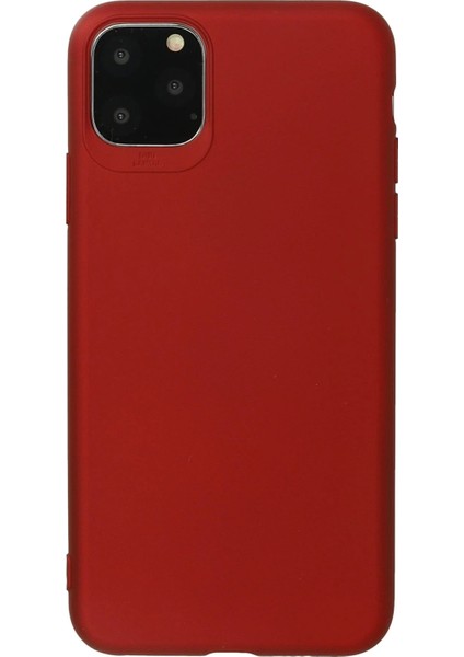 iPhone 11 Pro Kılıf First Silikon - Bordo - YKD6083-5665