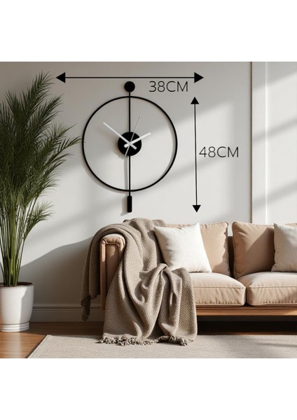 Minimalist Siyah Ahşap Duvar Saati – 49X38CM Sessiz Quartz Mekanizma modelleri