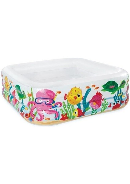 Kare Desenli Renkli Havuz 159X159X50CM, Yaz Eğlencesi Için Mükemmel Seçim fiyatları