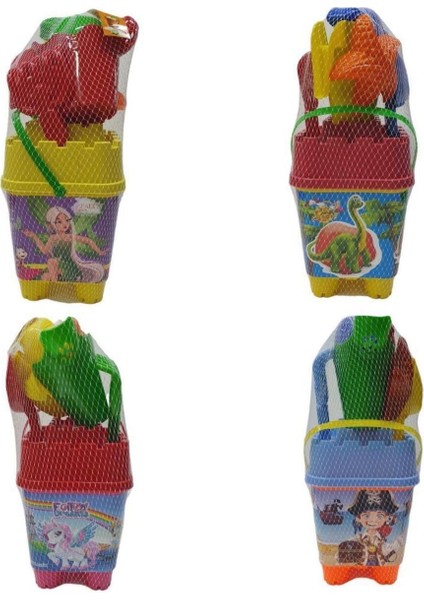 Renkli Büyük Kova ve Kovali Seti, Dayanıklı Temizlik Araçları