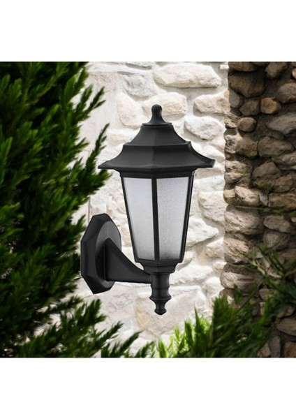 Siyah E27 Duy, Dekoratif Bahçe ve Teras Aydınlatması, Kapı Giriş Armatürü