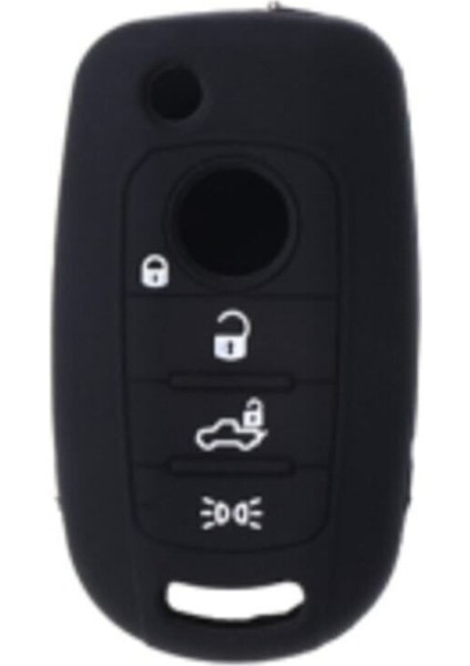 Siyah Renk Silikon Anahtar Koruma Kılıfı Egea Uyumlu 1 Adet