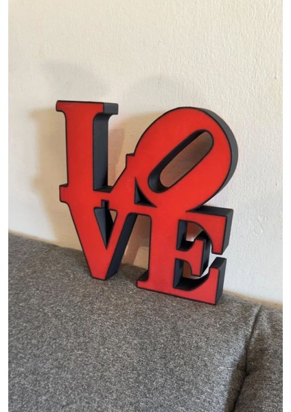 Renkli Love Tasarımlı Gece Lambası, Yumuşak ve Sıcak Işık, Şık ve Havalı Tasarım