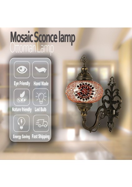 Sarı Renkli Dekoratif Mozaik Duvar Aplikesi, Şık ve Özgün Tasarım fırsatları