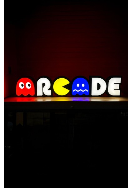 Renkli Arcade Tasarımlı Gece Lambası, Eğlenceli ve Şık Tasarım