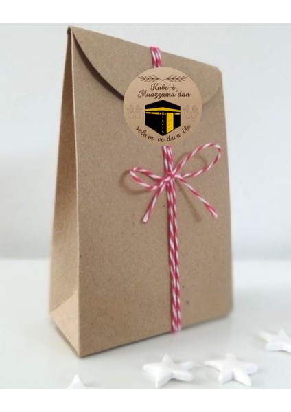 Hac Umre Hediyelikleri Için Çıkartma Kutu ve Ambalaj Etiketi (20 Adet) Sticker