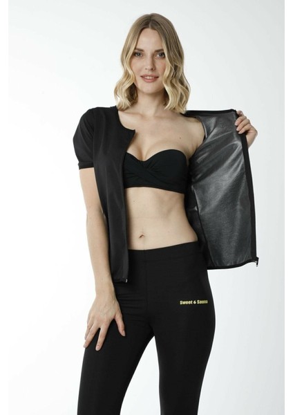 Siyah Kısa Kollu Termal Üst, Polimer Kaplamalı, Hafif ve Rahat Giyim fiyatları