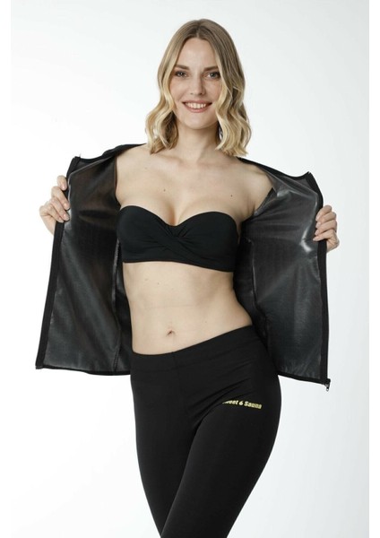 Siyah Kısa Kollu Termal Üst, Polimer Kaplamalı, Hafif ve Rahat Giyim fırsatları