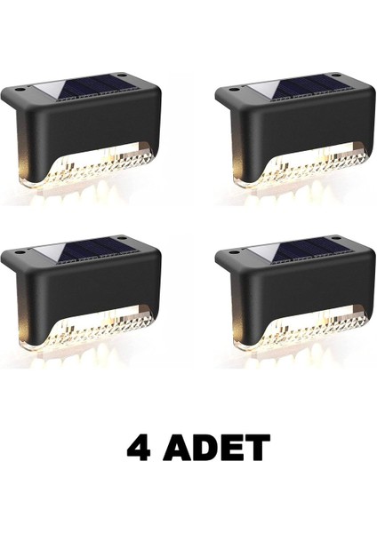 4'lü Güneş Enerjili Su Geçirmez Köşebent LED Aydınlatma Seti fiyatları
