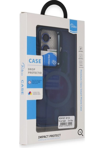 Samsung Galaxy S24 Flet Lens Magsafe Kapak - Lacivert - YKD2898-8824 modelleri