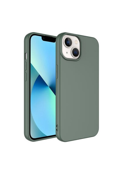 iPhone 14 Kılıf Kılıf İçi Kadifeli Esnek Kadifon Lansman Premium Silikon Case Cover