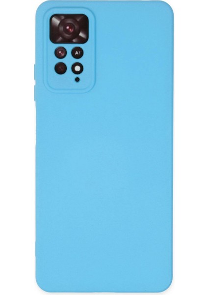 Xiaomi Redmi Note 11 Pro Kılıf Nano Içi Kadife Silikon - Mavi - YKD7383-9660