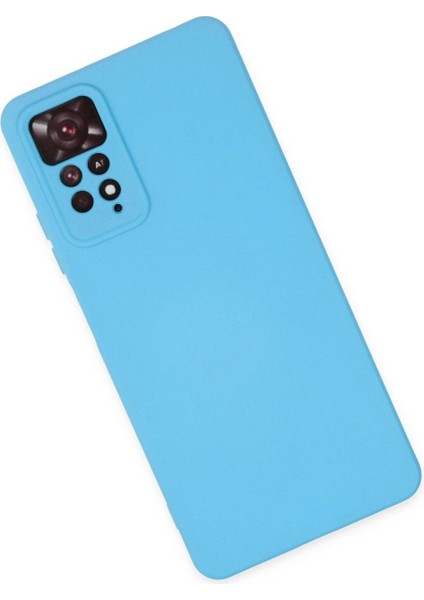 Xiaomi Redmi Note 11 Pro Kılıf Nano Içi Kadife Silikon - Mavi - YKD7383-9660