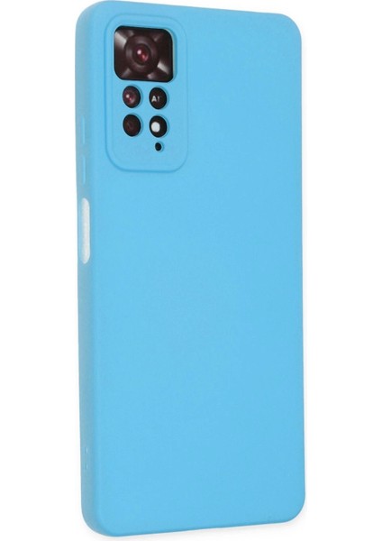 Xiaomi Redmi Note 11 Pro Kılıf Nano Içi Kadife Silikon - Mavi - YKD7383-9660