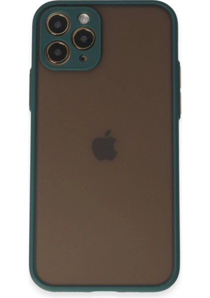 iPhone 11 Pro Kılıf Montreal Silikon Kapak - Yeşil - YKD1776-3833