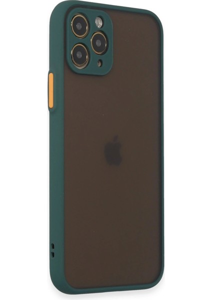 iPhone 11 Pro Kılıf Montreal Silikon Kapak - Yeşil - YKD1776-3833