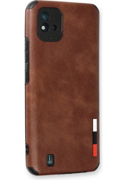 Realme C11 2021 Kılıf Loop Deri Silikon - Kahverengi - YKD9191-4747 fiyatları