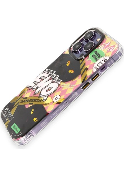 iPhone 14 Pro Max Kılıf Cat Desenli Kapak - Cat - 2 - YKD6548-8472