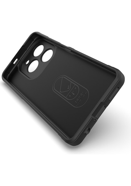 Tecno Spark 20 Pro 4g Kılıf Esnek Tpu Oyuklu Arka Yüzey Tasarımlı Tkgn Etnik Silikon Kapak - Siyah