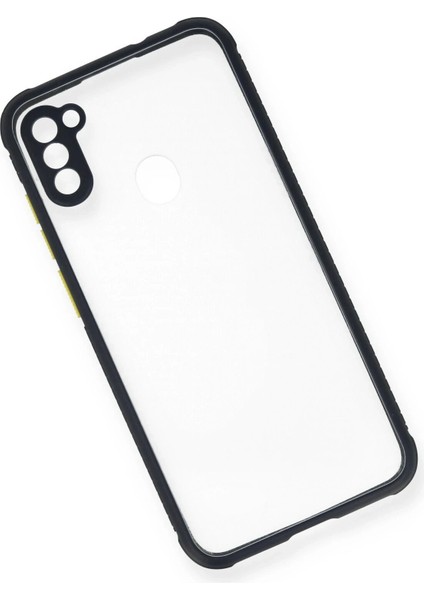 Samsung Galaxy A11 Kılıf Miami Şeffaf Silikon - Lacivert - YKD7688-8753