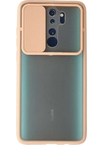 Xiaomi Redmi Note 8 Pro Kılıf Palm Buzlu Kamera Sürgülü Silikon - Pembe - YKD1229-4103