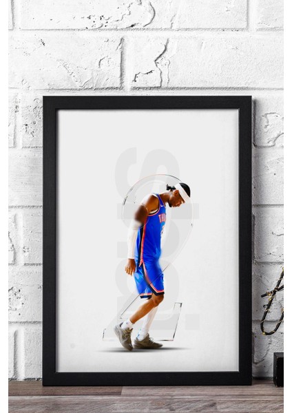 Shai Gilgeous Alexander Çerçeveli Tablo - Basketbol Nba Posteri Tablo