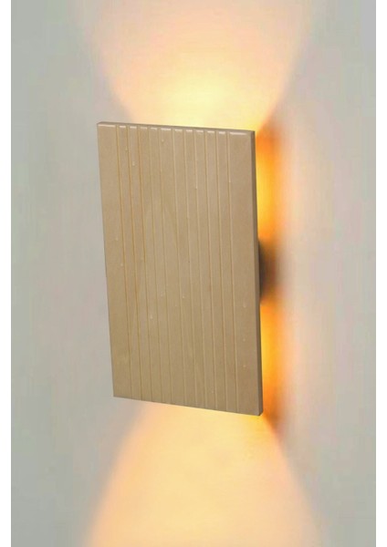 Kahverengi Yansıtmalı Çift Yönlü Ahşap Duvar Aplikası, Şık ve Şık Tasarım. fiyatları